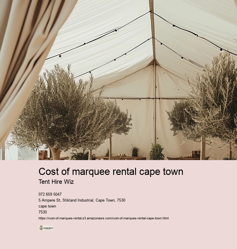 Cost of marquee rental cape town